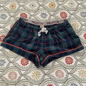 Hollister plaid pajama shorts